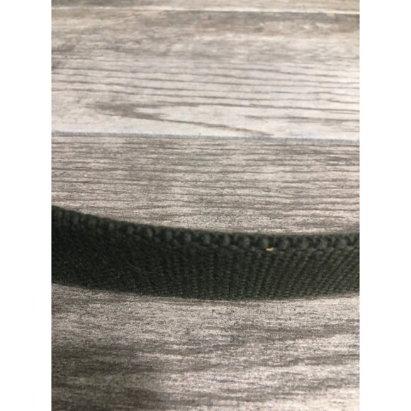 Mens Green Cotton Belt Canvas Web Belt Silvertone Buckle Adjustable - Picture 4 of 4